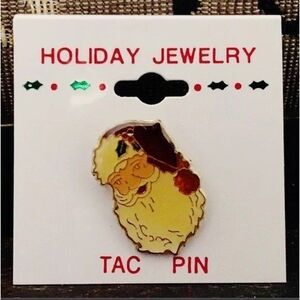 Old Fashioned Santa Holiday Tac Pin NOC